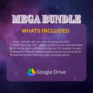 Pacote Completo de Servidor FiveM de 100GB com Recursos Premium | Acesso Imediato