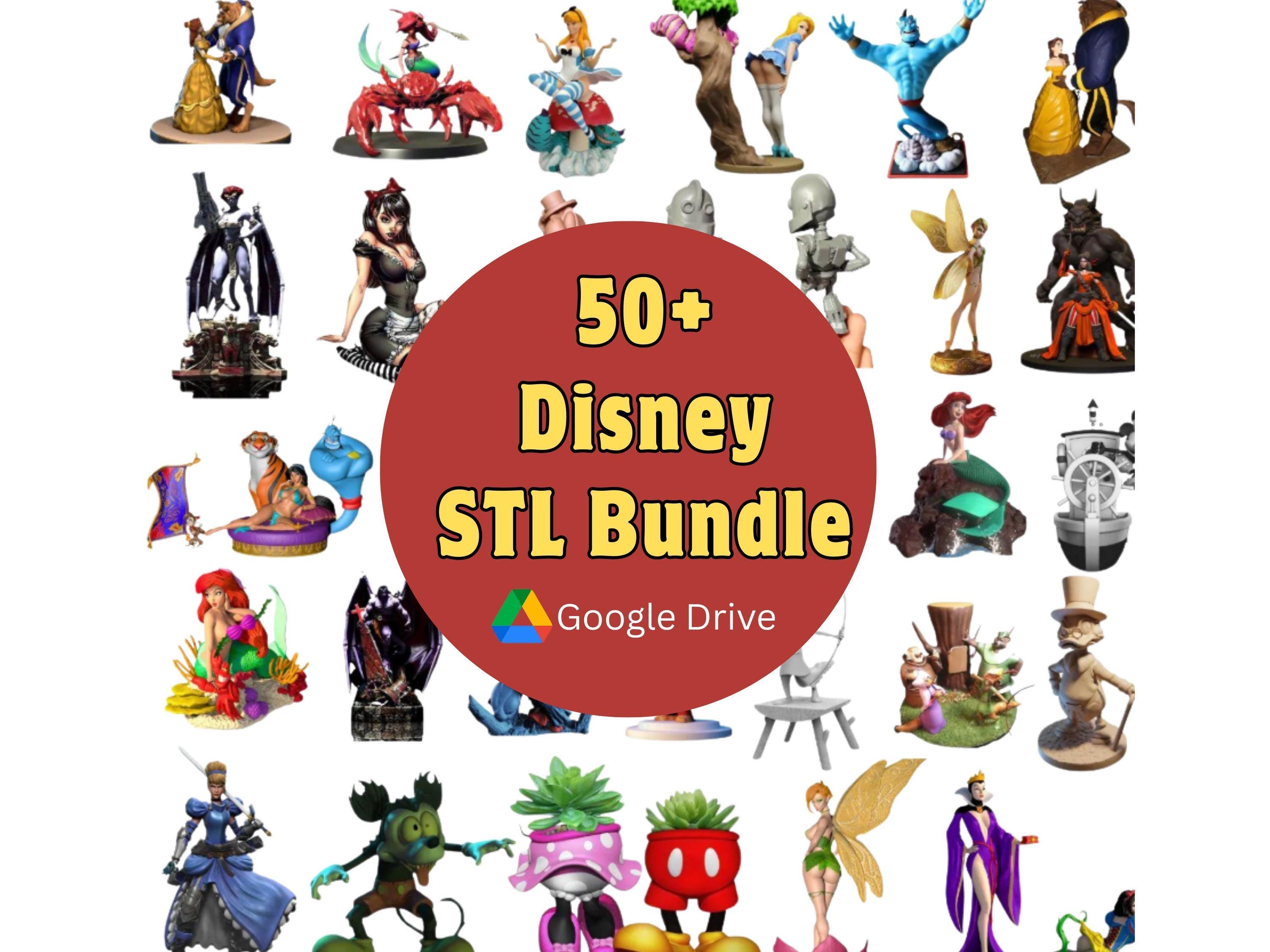 Disney STL Bundle 50+ | Mega STL Pack for 3D Printing | High Detail ...