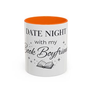 Taza para una cita romántica con mi novio lector, taza de café para lectores de novelas románticas, regalo para amantes de los libros, taza Booktok, taza para lectores de contenido erótico, regalo para chicas lectoras imagen 7