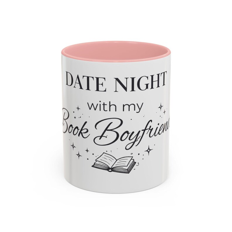 Taza para una cita romántica con mi novio lector, taza de café para lectores de novelas románticas, regalo para amantes de los libros, taza Booktok, taza para lectores de contenido erótico, regalo para chicas lectoras imagen 4