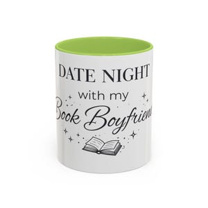 Taza para una cita romántica con mi novio lector, taza de café para lectores de novelas románticas, regalo para amantes de los libros, taza Booktok, taza para lectores de contenido erótico, regalo para chicas lectoras imagen 9