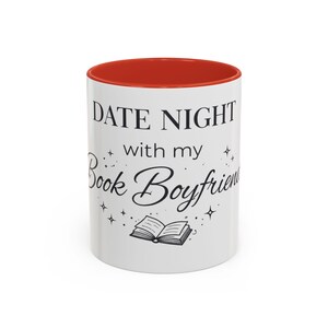 Taza para una cita romántica con mi novio lector, taza de café para lectores de novelas románticas, regalo para amantes de los libros, taza Booktok, taza para lectores de contenido erótico, regalo para chicas lectoras imagen 5