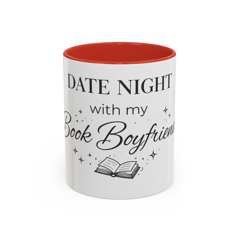 Taza para una cita romántica con mi novio lector, taza de café para lectores de novelas románticas, regalo para amantes de los libros, taza Booktok, taza para lectores de contenido erótico, regalo para chicas lectoras imagen 5
