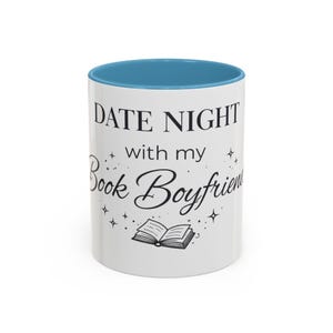 Taza para una cita romántica con mi novio lector, taza de café para lectores de novelas románticas, regalo para amantes de los libros, taza Booktok, taza para lectores de contenido erótico, regalo para chicas lectoras imagen 6