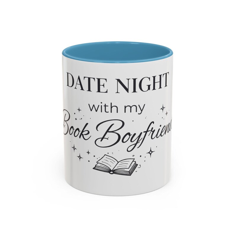 Taza para una cita romántica con mi novio lector, taza de café para lectores de novelas románticas, regalo para amantes de los libros, taza Booktok, taza para lectores de contenido erótico, regalo para chicas lectoras imagen 6