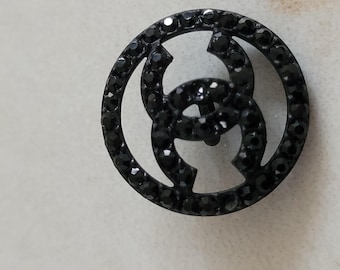 Set of 3 Chanel sewing or upcycling buttons