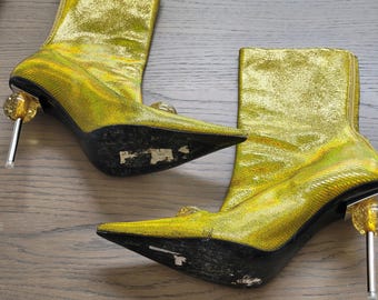 Bottines jaunes de la marque pupchen taille 38