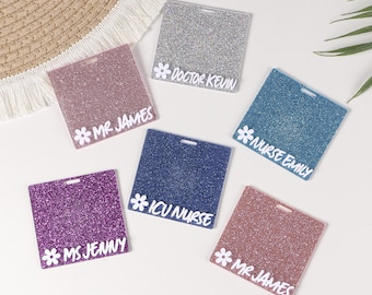 Portatarjetas de identificación 3D personalizado, carrete para credenciales de enfermería, portatarjetas de enfermería, regalo de graduación para estudiantes, portatarjetas de identificación, portatarjetas retráctil