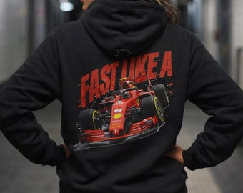 Fast Like A Race Car Hoodie | Racing Graphic Pullover