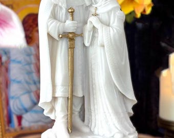 Saints Peter and Fevronia Statue – Orthodox Family Patron Sculpture, Cast Marble Wedding Gift