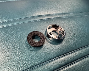 67-72 C10 Dash Knob Bezel Filler Black Plastic