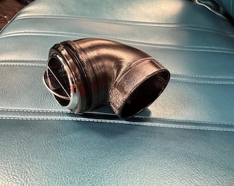 Vintage Air A/C vent 90 degree adapter Threaded for 2.5" Dash Vents