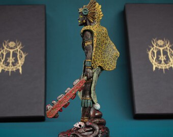 Tezcatlipoca, Tezcatlipoka Statue, Aztec God, Aztec Altar - Etsy