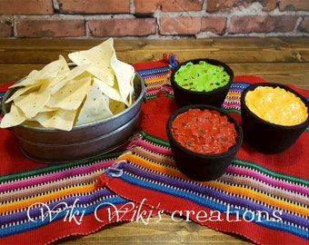 Barbie Doll 1:6 Kitchen Miniature Mexican Food Rice Tortillas Tacos Cheese Chips
