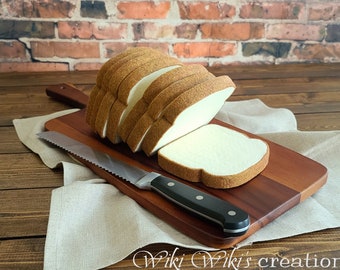 Felt Food Bread Slice- (4) pack, Felt Bread, Felt Food, Fake Food, Food Prop