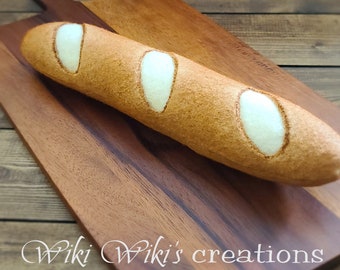 Felt Food Baguette, Felt Bread, Felt Food, Food Prop, Food Decor