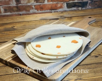 Felt Food Flour Tortillas - Pretend Play Food, Set of 4