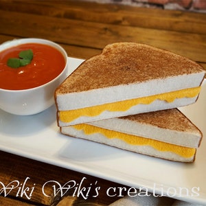 Felt Grilled Cheese Sandwich, Pretend Play Food
