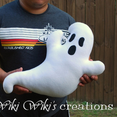 Large Plush Ghost Pillowhalloween Pillow Pillow Halloween Etsy