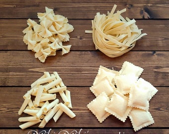 Felt Food Pasta- Choose one style, Pretend Pasta, Fake Food, Food Prop, Food Decor, Pasta, Italian food