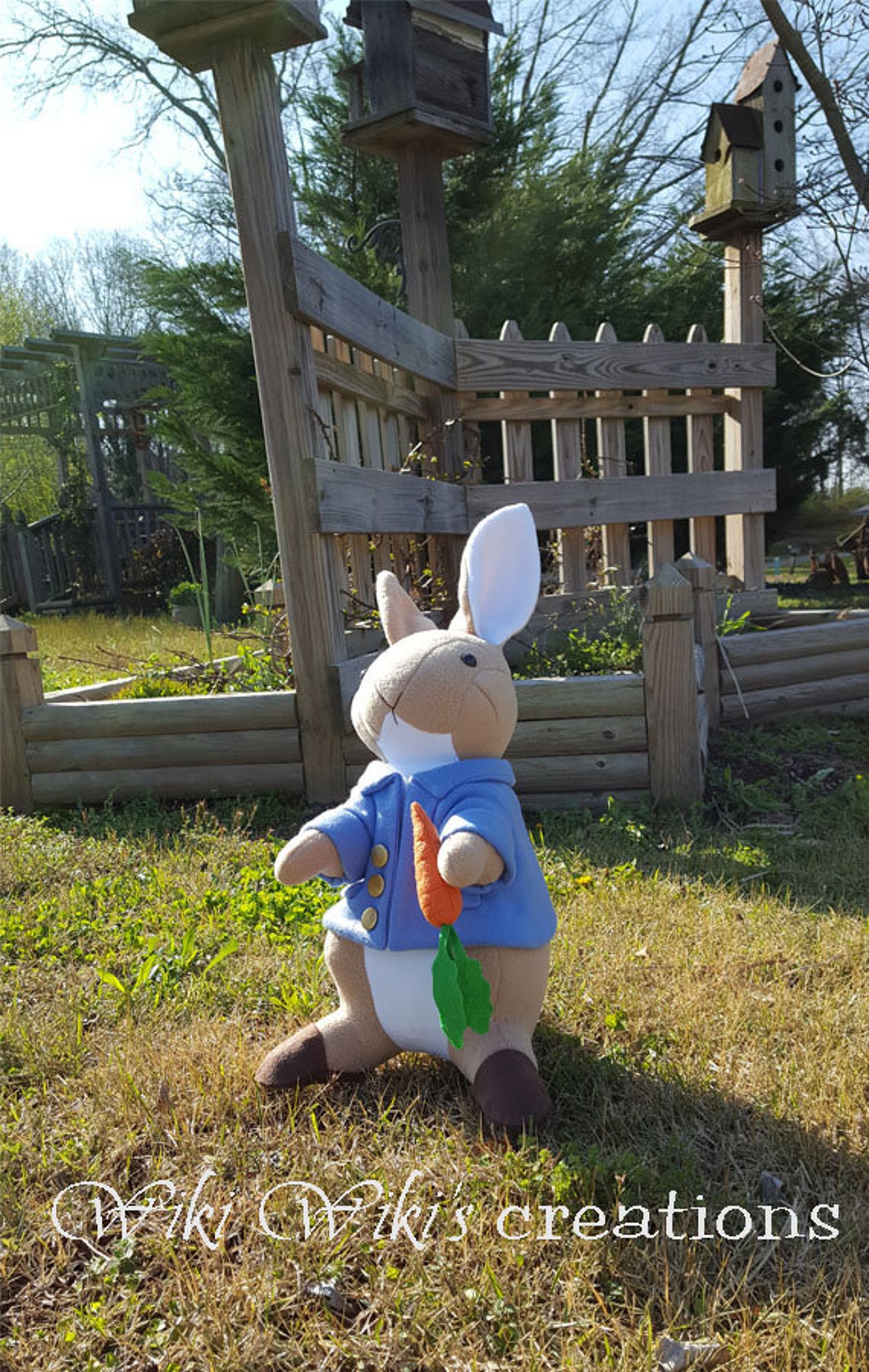 Large Plush Peter Rabbit Plush Rabbit Plush Bunny Easter | Etsy