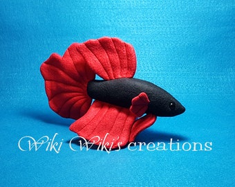 Plush Betta Fish- Plush Fish, Animal Plushie, plushie