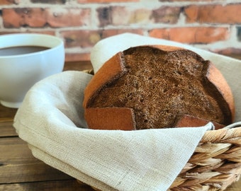 Felt Food Sour Dough Bread, Felt Bread, Felt Food, Food Prop, Food Decor