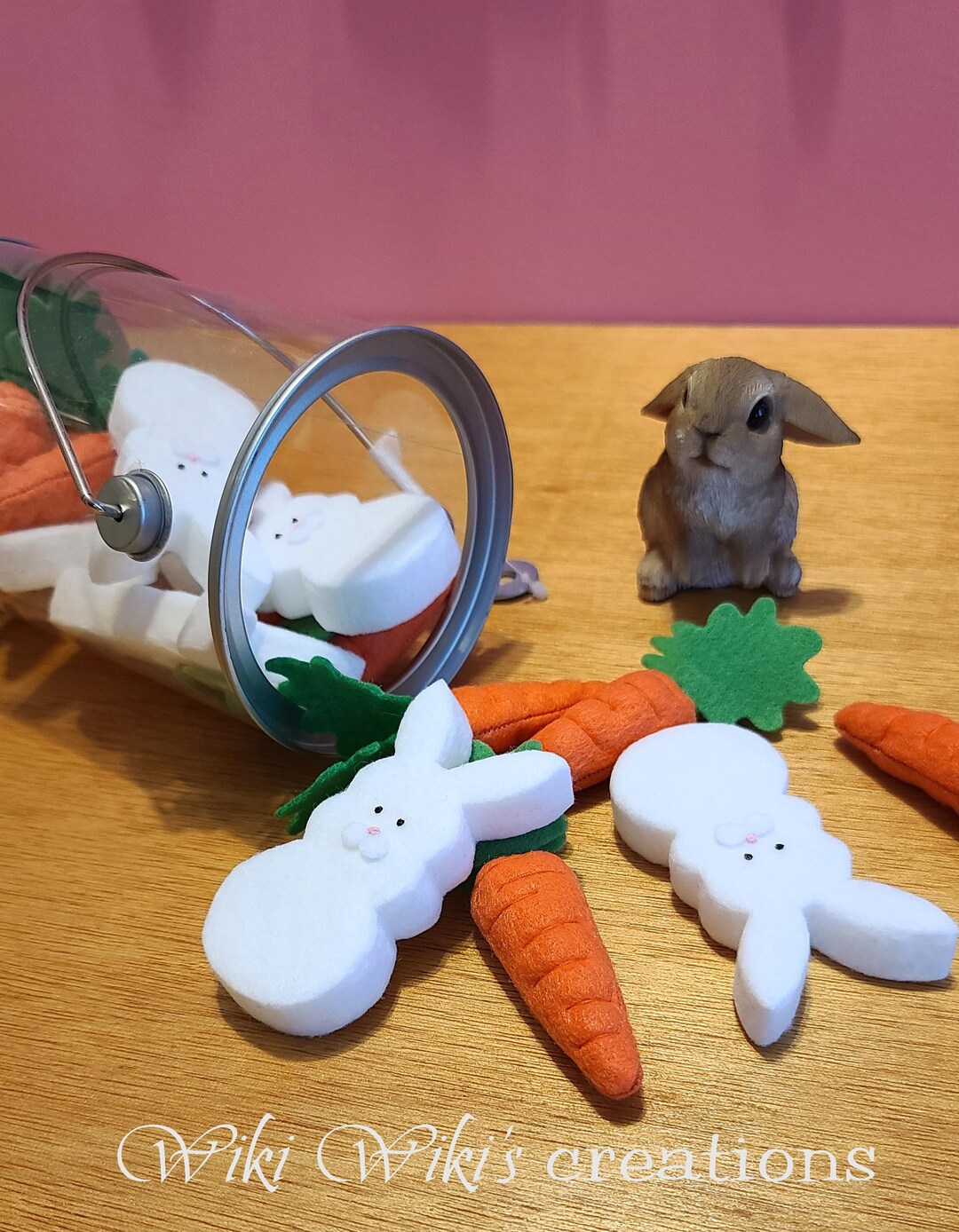 Special Edition Felt Bunnies and Carrots Easter Bundle, Easter, Decor ...