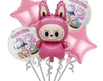 Decoración esponjosa para fiesta de cumpleaños infantil, adornos para tartas y cupcakes con temática de conejito, coordinación completa