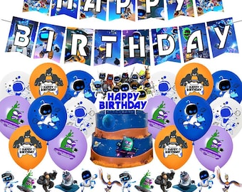 Benodigdheden verjaardagsfeestje astronaut: borden, servetten, ballonnen, decoraties