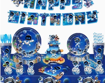 Verjaardagsfeestset, thema ruimterobot