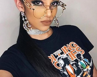 Retro Geometric Round Sunglasses | Steampunk Double Bridge Metal Frames | Vintage Circle Shades | Unisex Fashion Eyewear