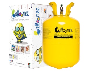 Balloonee Jumbo Helium Tank Kit - 400L Gas für 50 Ballons, Partydekorationen