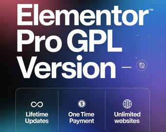 Elementor Pro GPL Actualizaciones de por vida / Pago único