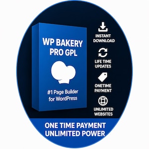 WP Bakery pro GPL version | Onetime payment | Lifetime Updates