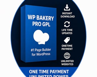 WP Bakery pro GPL-versie | Eenmalige betaling | Levenslange updates