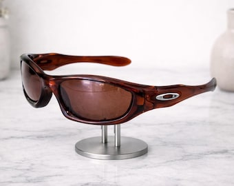Oakley Vintage Retro Monster Dog Sunglasses 2000s Brown Frame - Polarized UV400