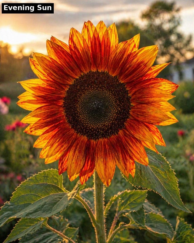 Evening Sun sunflower - multicolor gold bronze mahogany heirloom