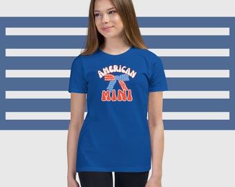 Amerikansk miniskjorta | Bella Canvas-tröja | Fjärde juli-tröjor | Mamma och jag