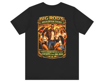 BIG ROD'S Hubschrauberrundflüge | HOT Flight Crew & Firming that Cockring - T-Shirt (dunkle Farben)