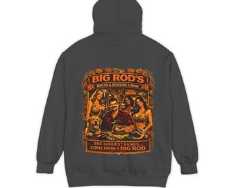 BIG ROD'S Gewehre & Jagdhaus | HOT Camo and Loud Bangs - Kapuzenpullover (dunkle Farben)