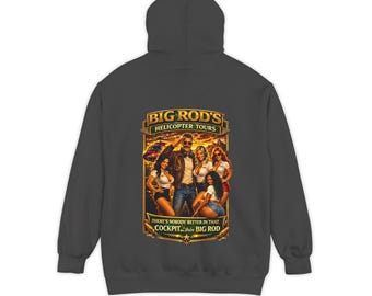 BIG ROD'S Hubschrauberrundflüge | HOT Flight Crew & Firming that Cockring - Kapuzenpullover (dunkle Farben)