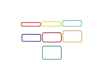 Rounded Rectangular frames Applique, Shapes applique embroidery, Basic shapes Applique Embroidery, Square, Rectangle Shapes files, 11 Sizes