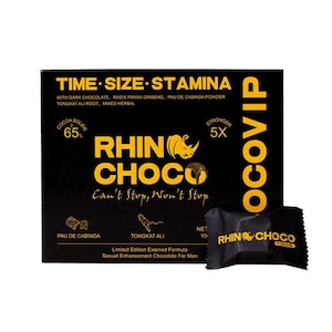 Rhino Choco VIP Power Chocolate 12 Pieces Genuine 5 x stronger USA Made Exp 2030