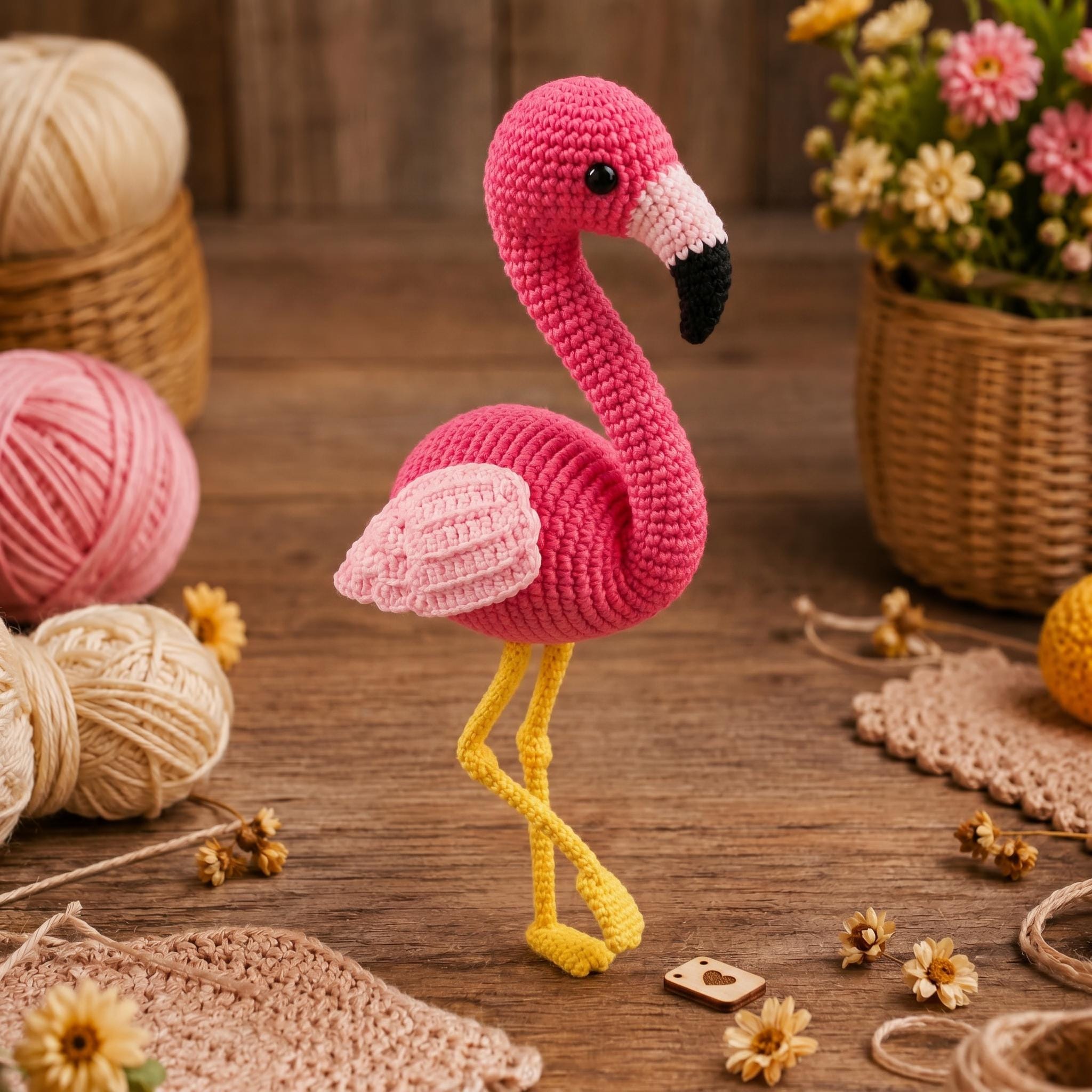 Beginner-Friendly Flamingo Plush Pattern