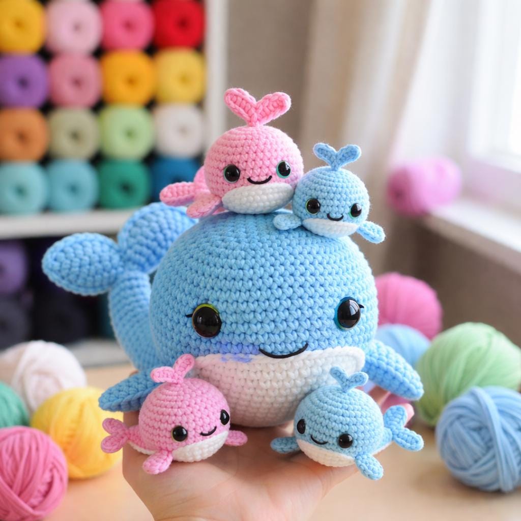 39 Plushie Crochet Patterns for Soft, Cuddly Amigurumi Makes 27 Whale Crochet Pattern Amigurumi Whale