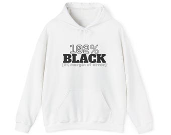 102% Black hoodie | Hooded Sweatshirt