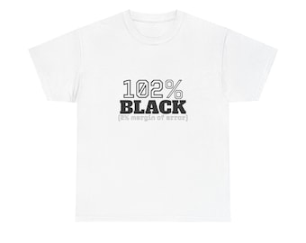 102% Black tee | Graphic Statement Shirt, Typography Design