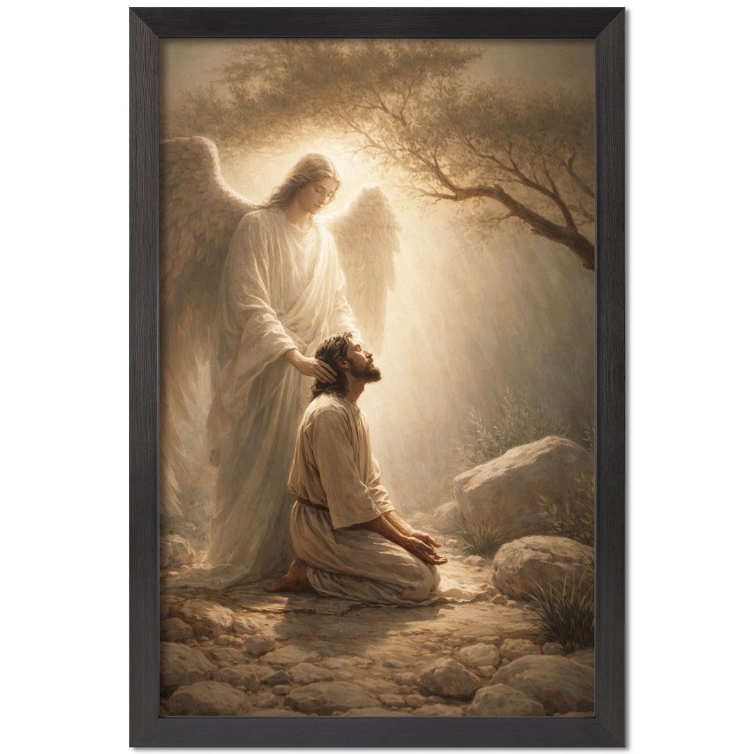 Garden of Gethsemane Jesus Praying Print | Christian Art, Bible Art ...