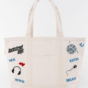 バックストリート・ボーイズ 直筆サイン入りトートバッグ Backstreet Boys Tote Bag - Etsy